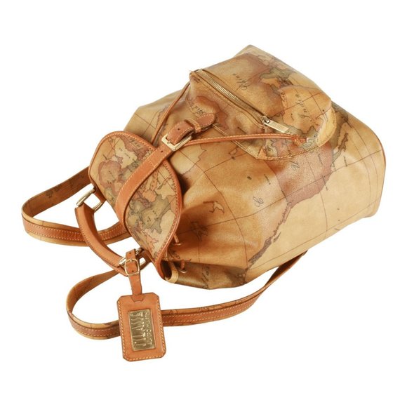 Authenticity Guaranteed Alviero Martini Classe world map backpack main image 9
